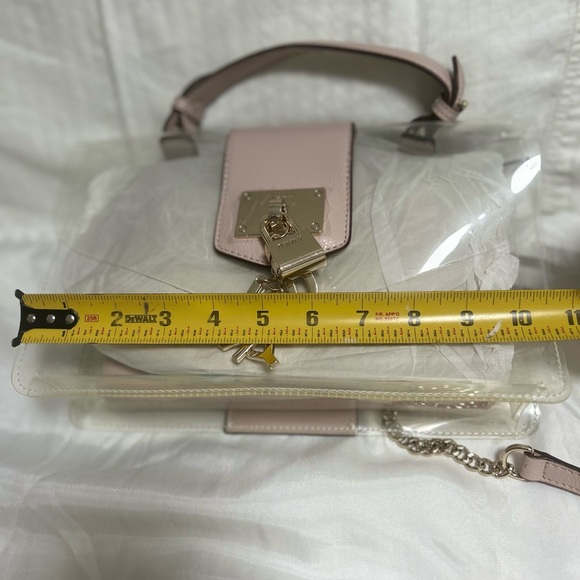 DKNY clear and pink nude small shoulder bag. - Picture 9 of 17